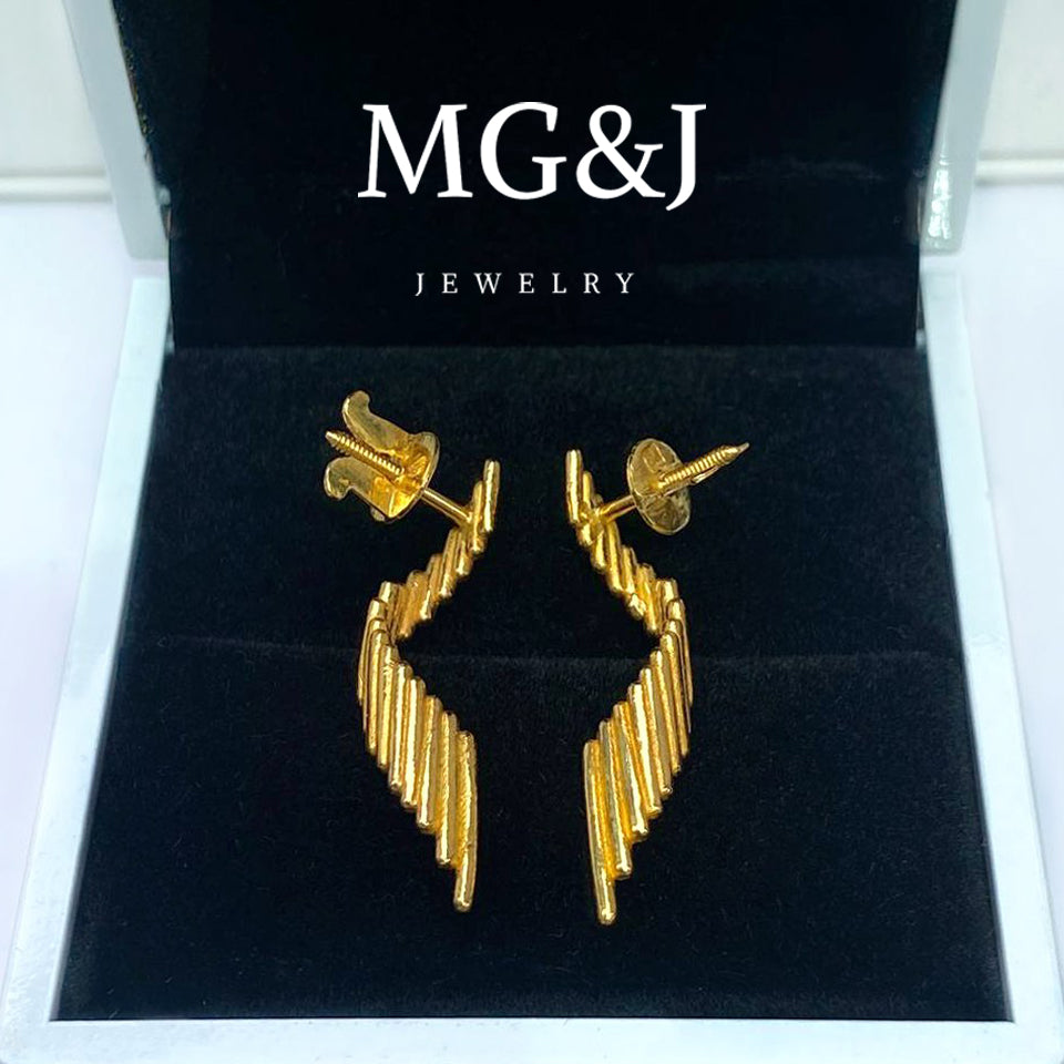 Golden Spiral Earrings