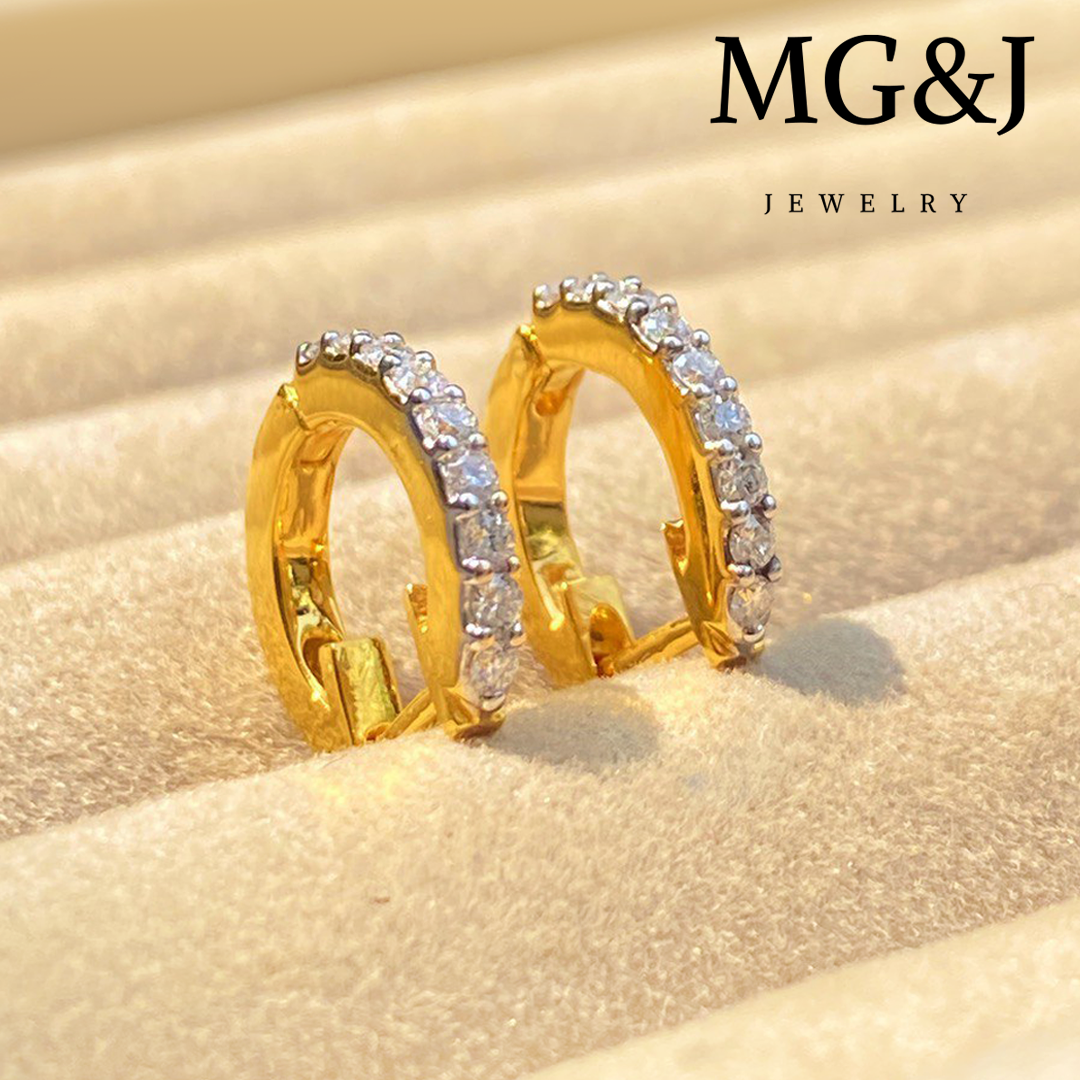 Diamonds Huggies Earrings