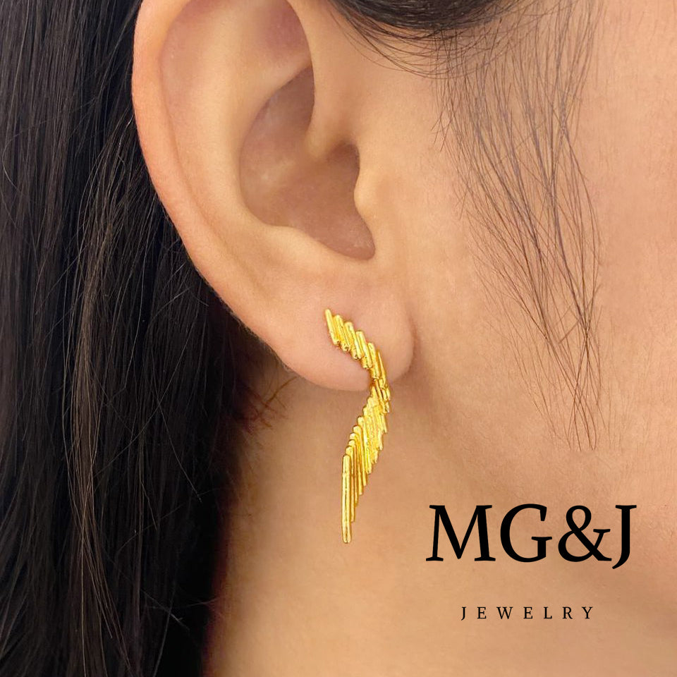 Golden Spiral Earrings