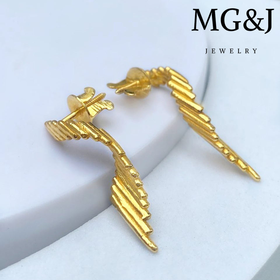 Golden Spiral Earrings