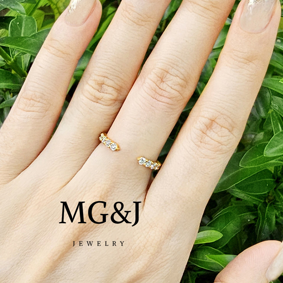 Diamond Open Band Ring