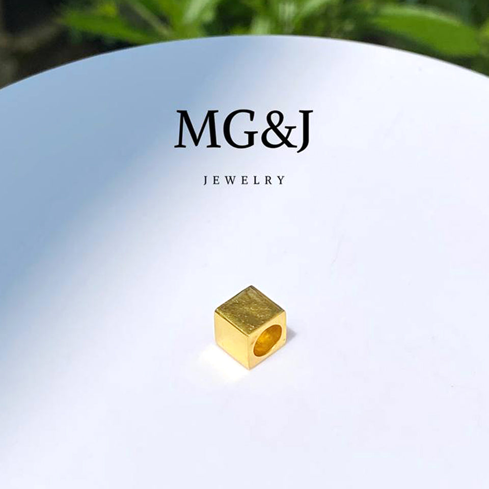 Golden Cube Pendant
