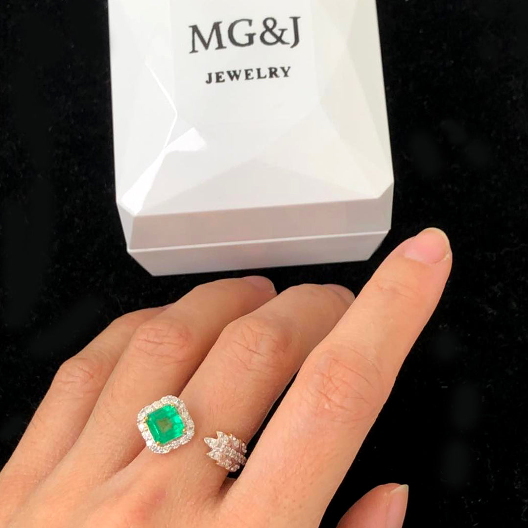 Columbia Emerald and Diamond Ring