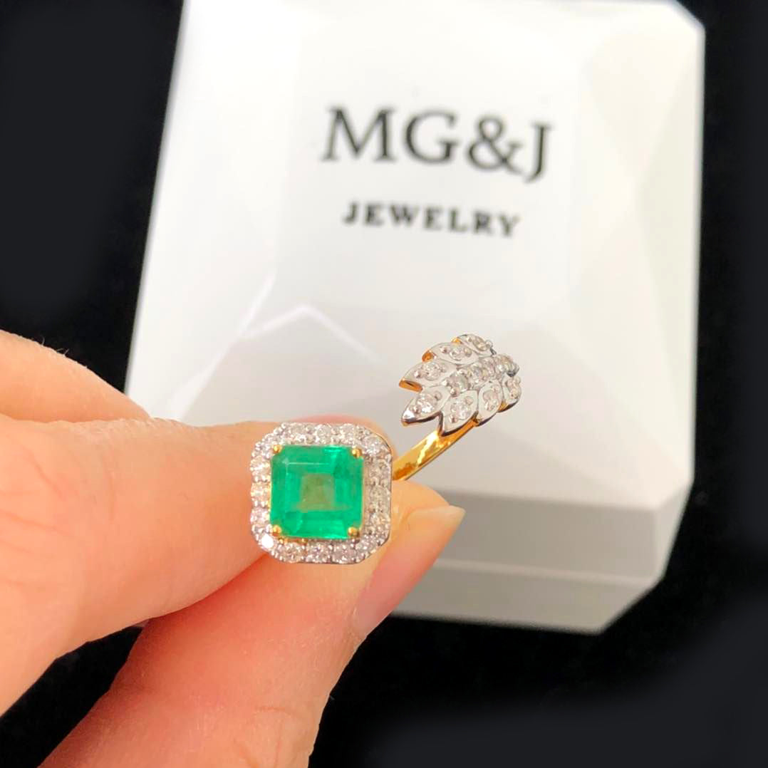 Columbia Emerald and Diamond Ring