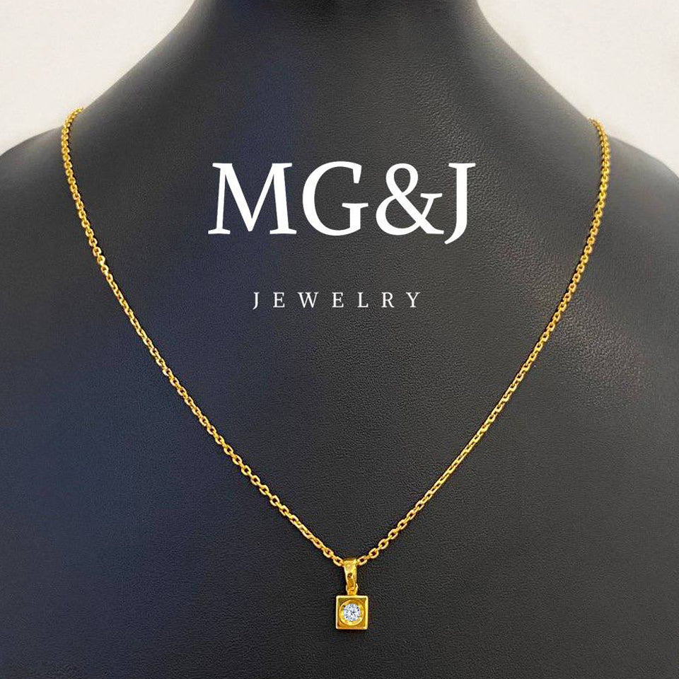 Minimalist Diamond Pendant