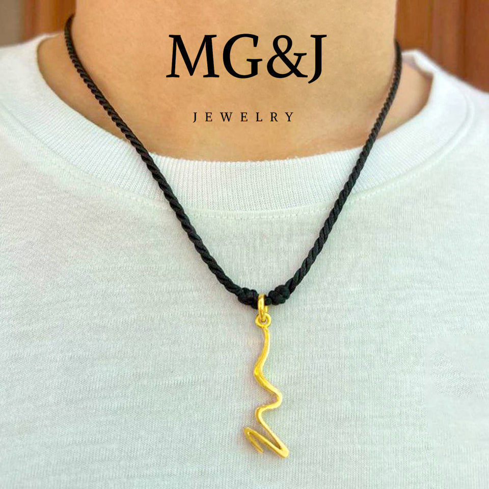 Golden Wave Pendant