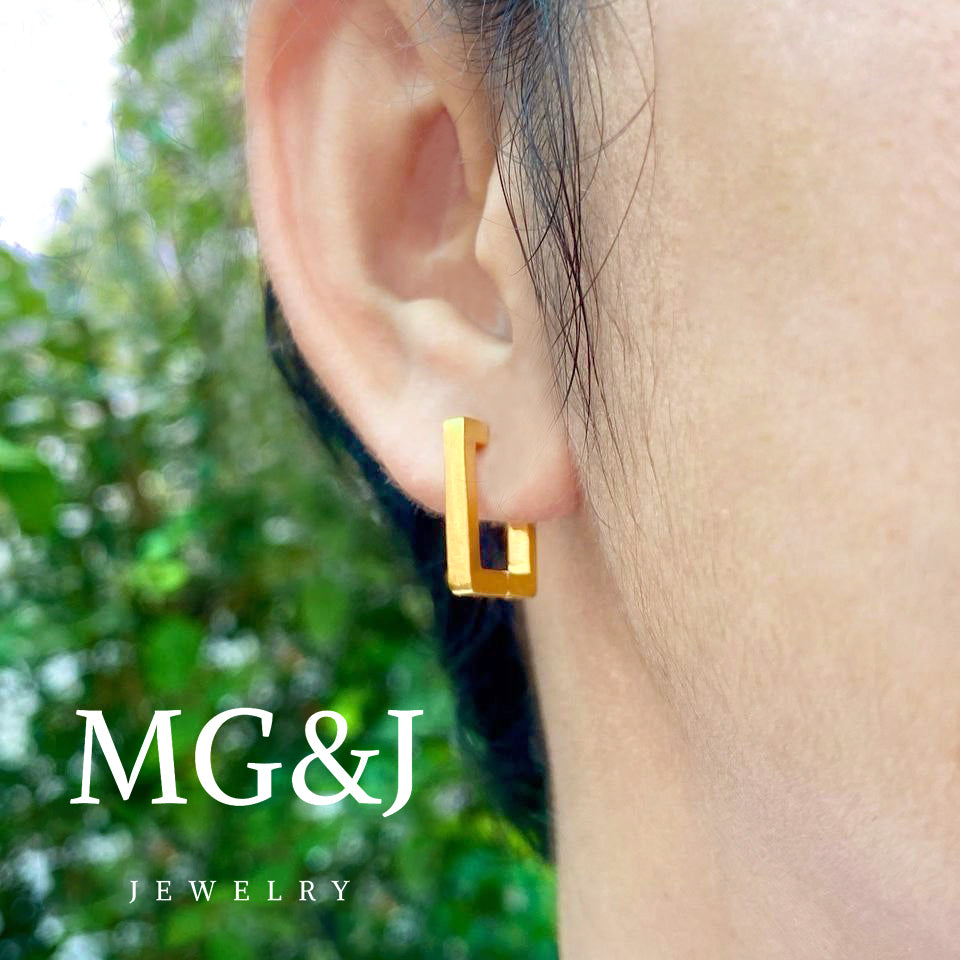 Golden Huggies Earrings