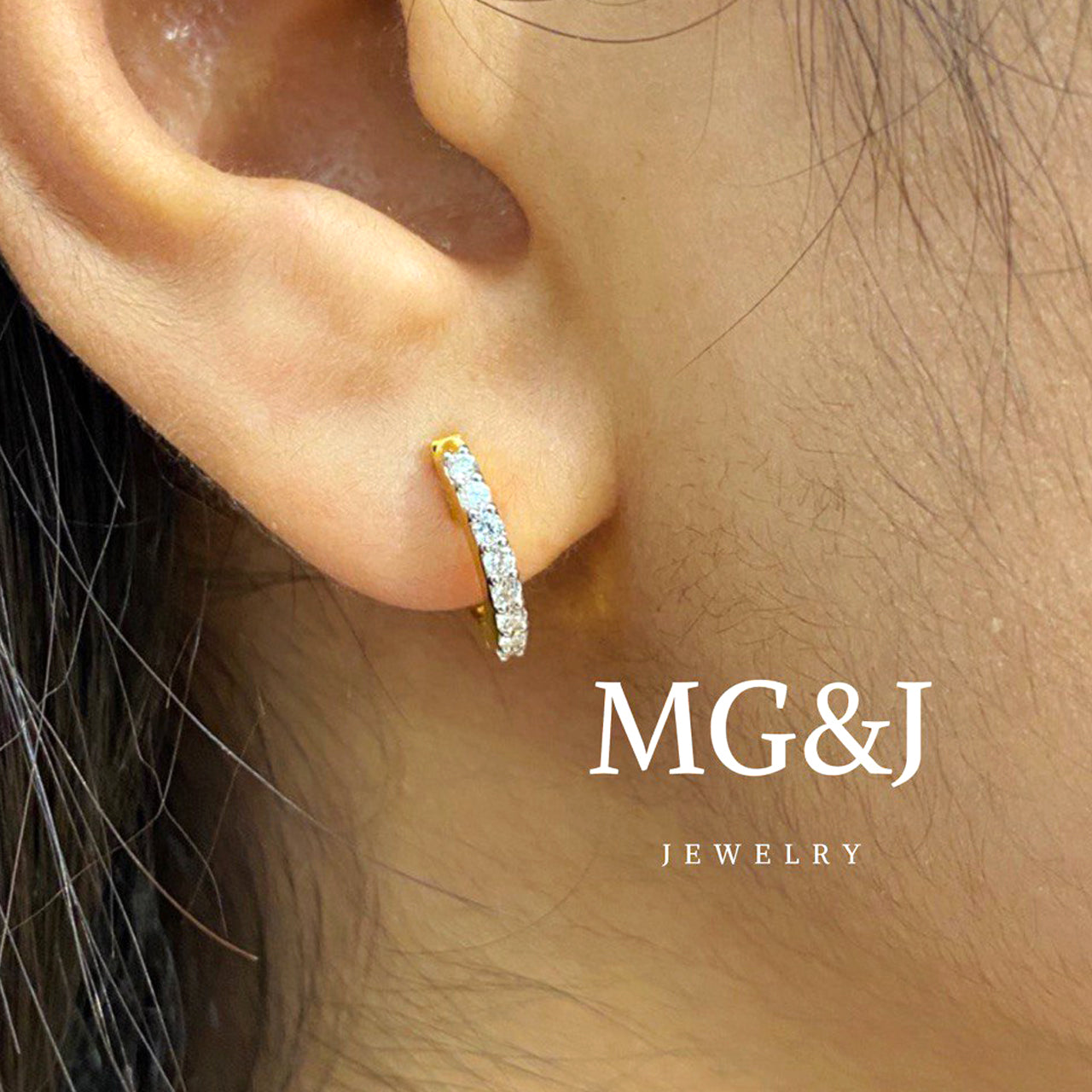 Diamonds Huggies Earrings