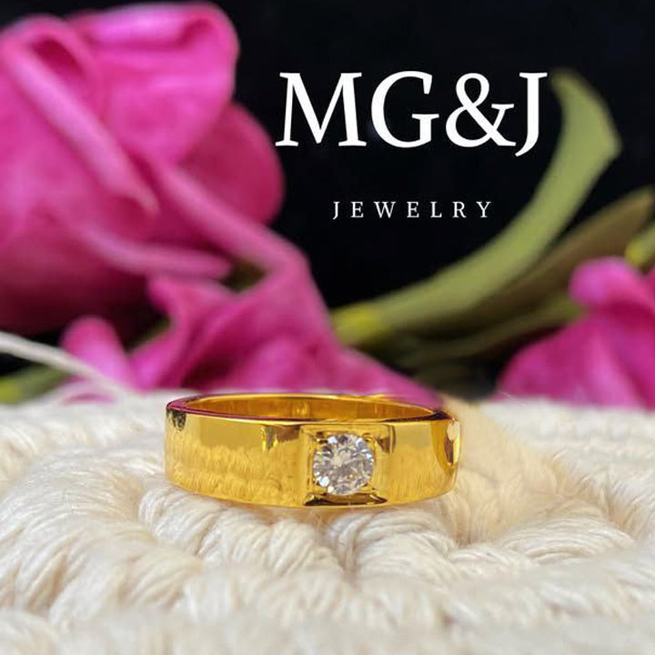 Diamond Solitaire Band Ring