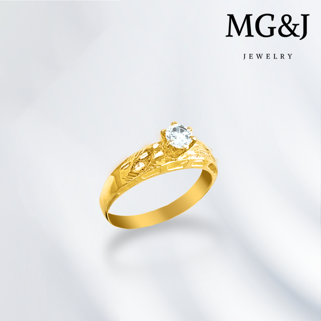 Golden Diamond Ring