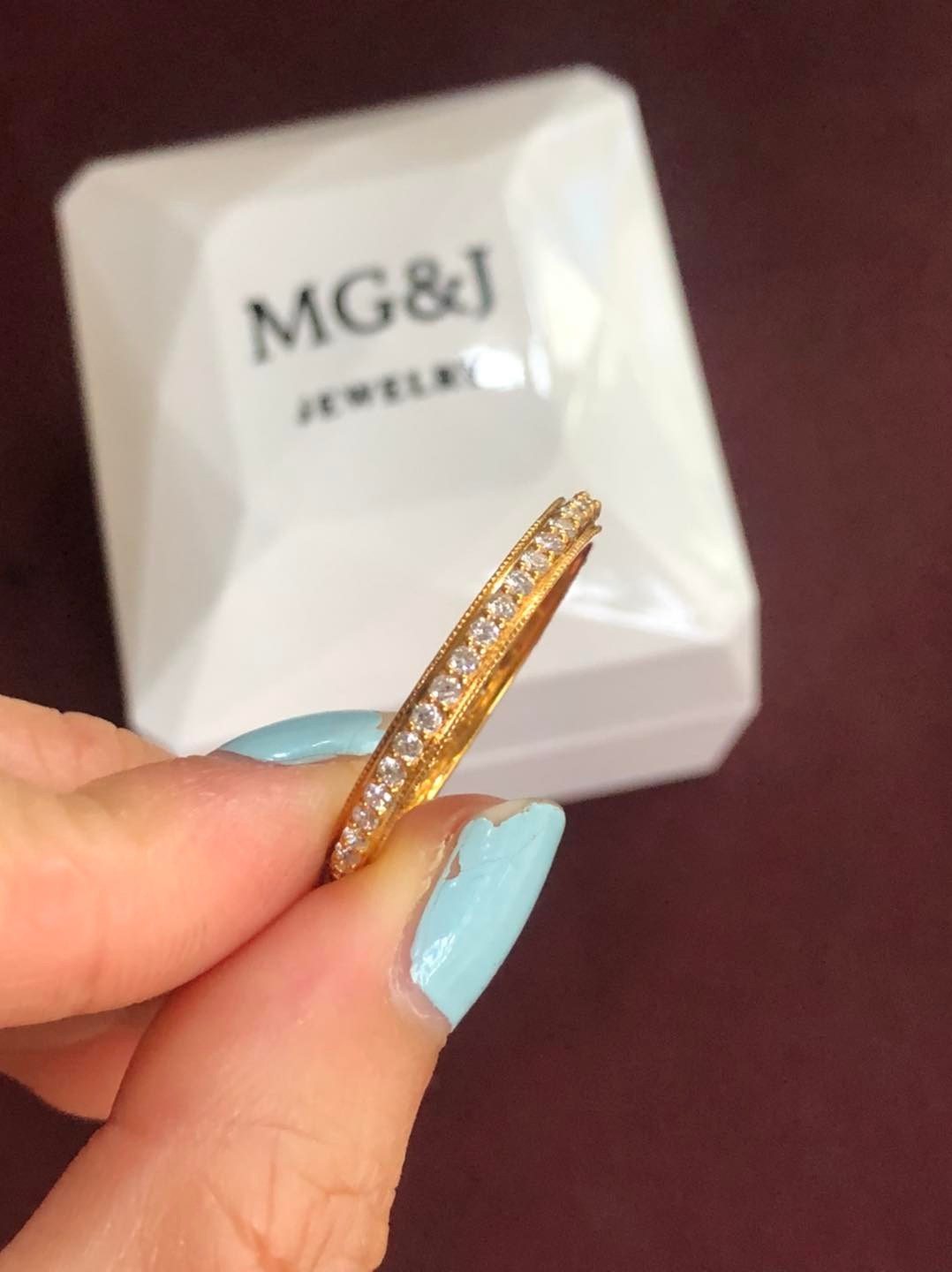 Full Diamonds band Ring
