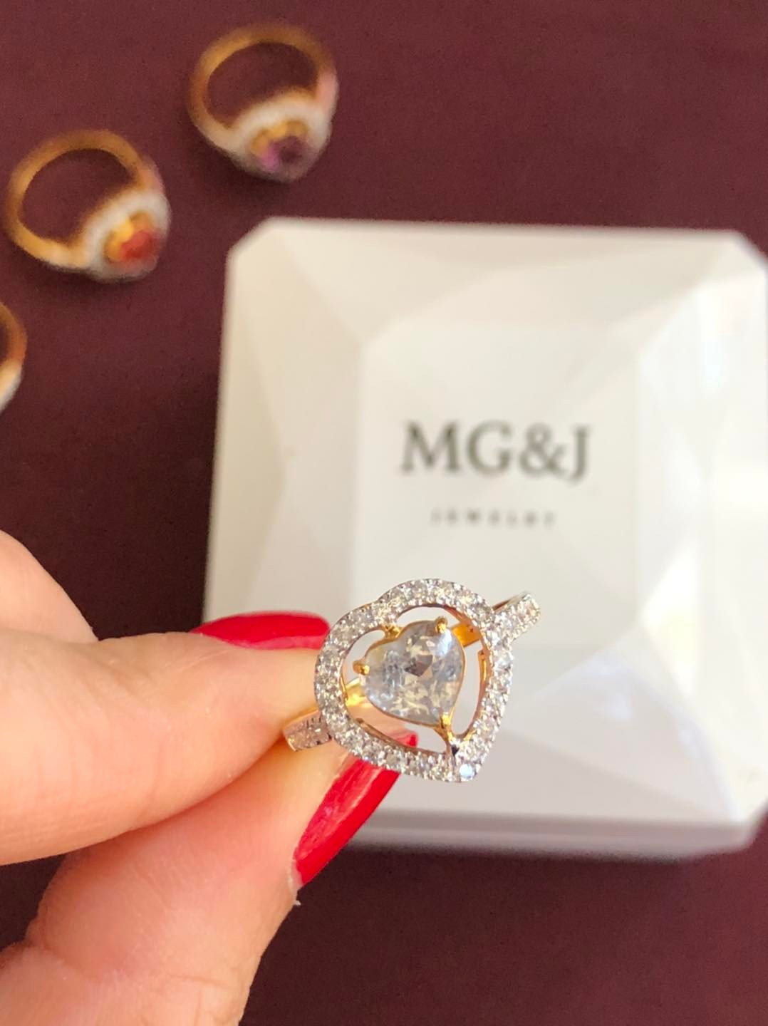 Natural Topaz and Diamonds Ring