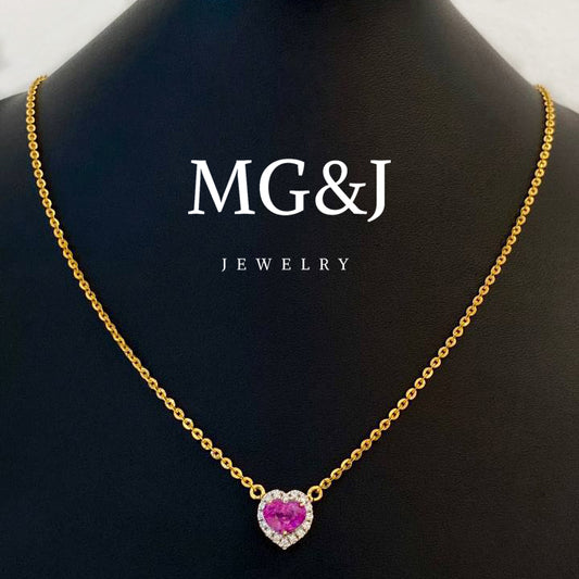 Pink Heart Necklace
