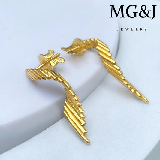 Golden Spiral Earrings