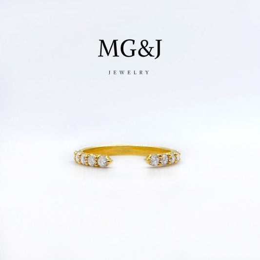 Diamond Open Band Ring