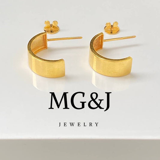 Golden Hoop Earrings