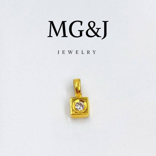Minimalist Diamond Pendant
