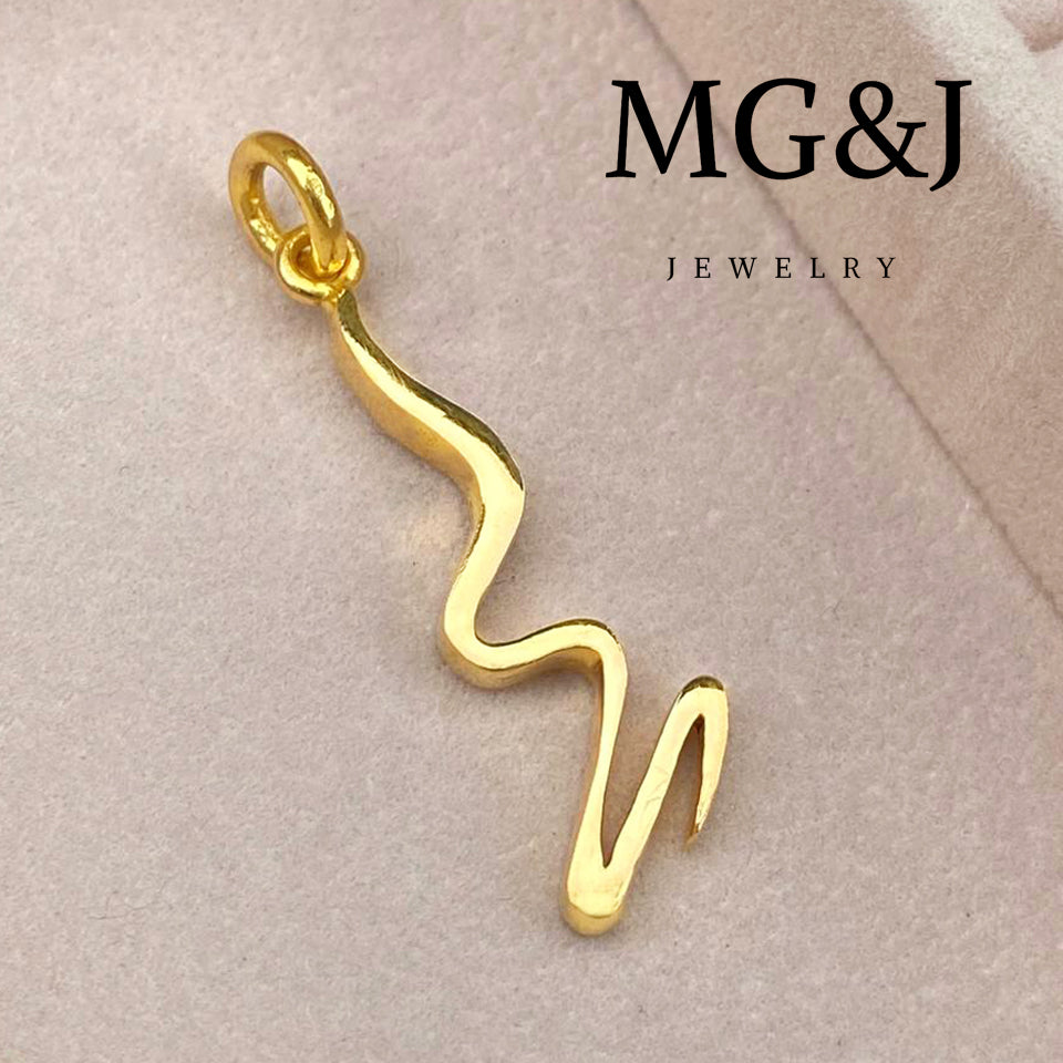 Golden Wave Pendant