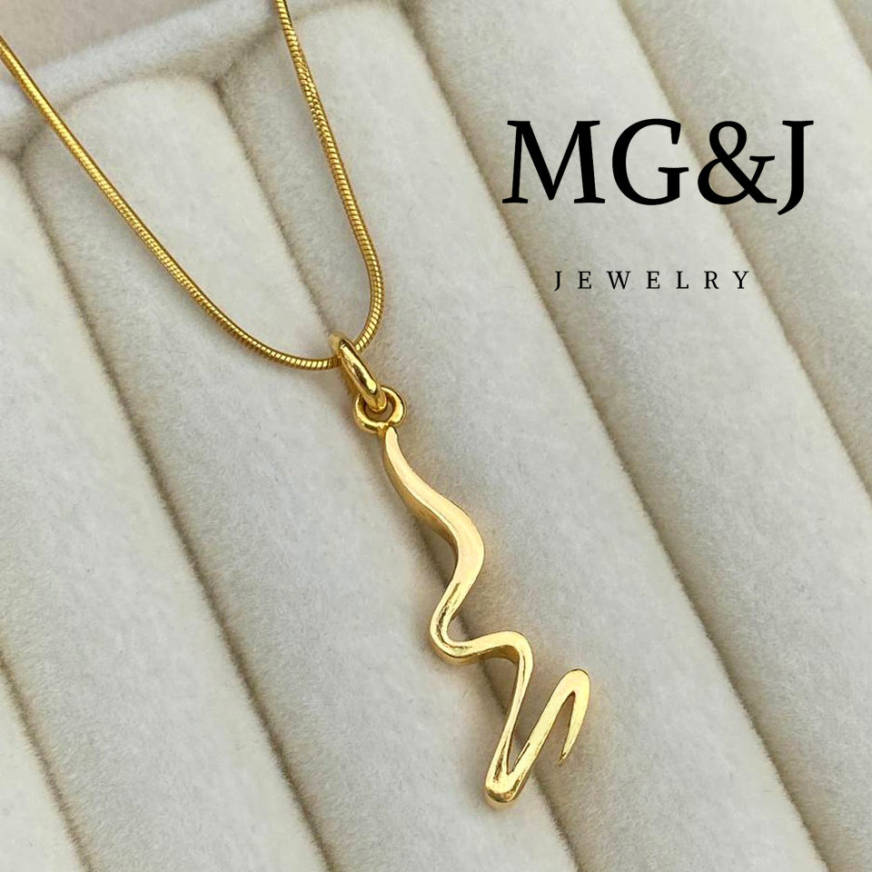 Golden Wave Pendant