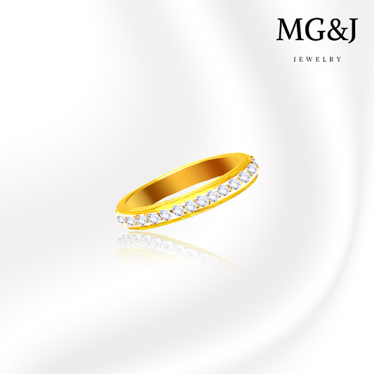 Full Diamonds band Ring