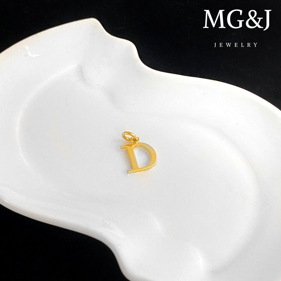"D" Alphabet Pendant