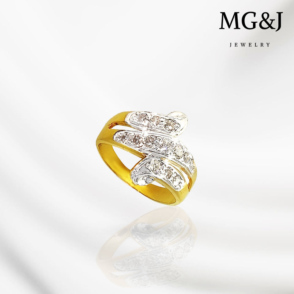 Parallel Rings Diamond Triple Parallel Diamonds Ring – MG&J Jewelry International